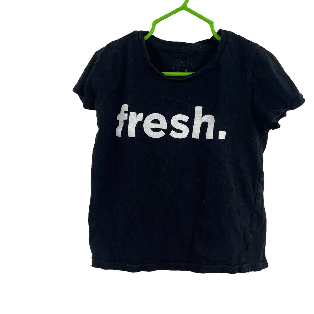 Freshly Picked Black Short Sleeve Tee Fresh Size‎ 4T